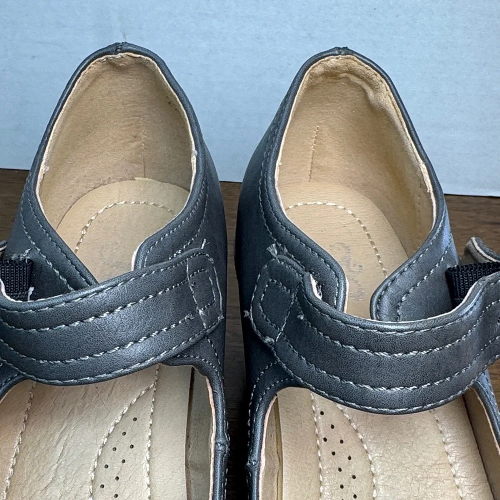 JG JGoods Vionic Womens Radia Gray Wedge Mary Jane Heels Shoes Gray, sz 7
